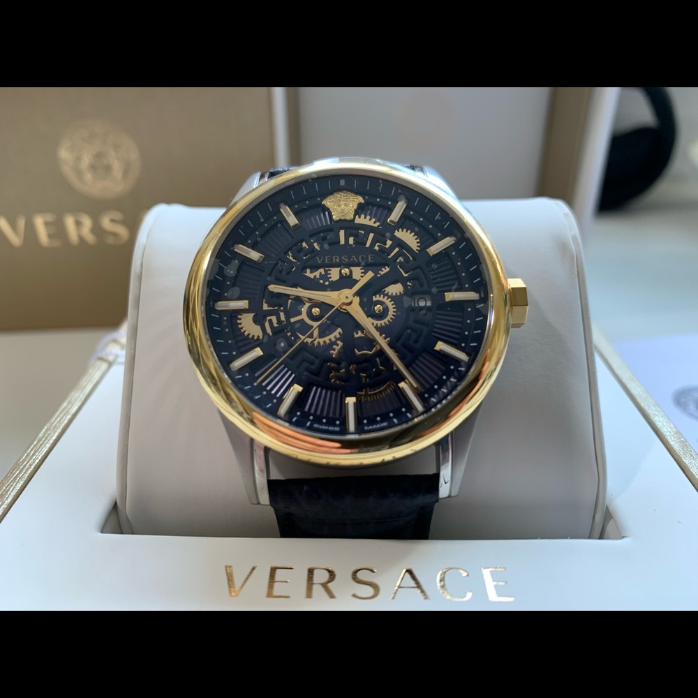 Versace Blue Leather New 2020 Model